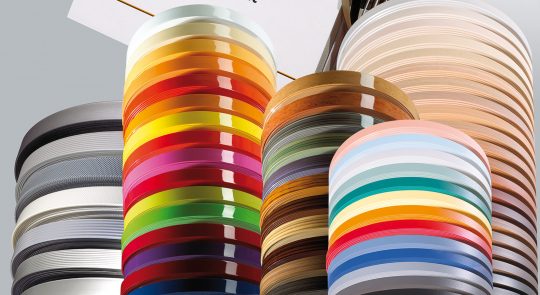 ABS, PMMA, PVC og PP Kanter