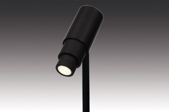 LED lampe ZOOM - Sort/ Aluminium