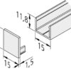 LED Cover Profil H 15mm, 1 m langt - Hvid Mat - Image 7