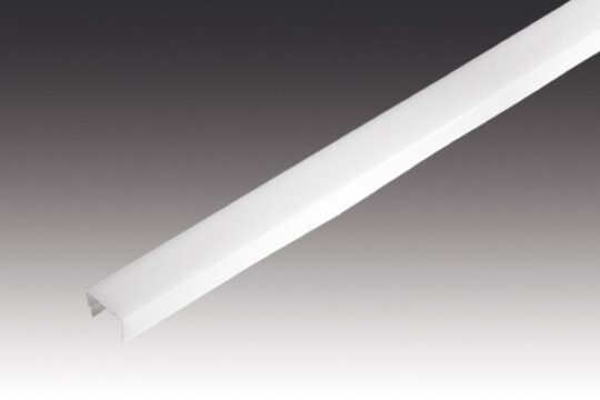 LED Cover Profil H 15mm, 1 m langt - Hvid Mat