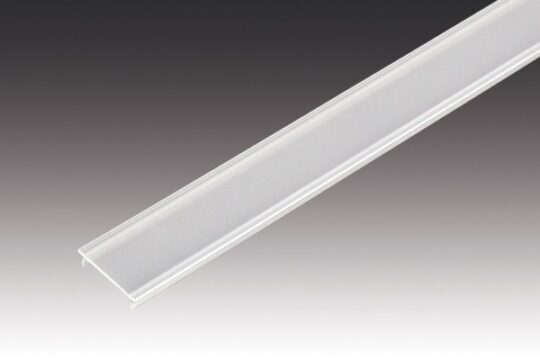 LED Cover Profil 25 mm, 6 m langt - Transparent, Sort eller Hvid