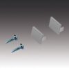 Front Cover til Monterings Profil i 15/8mm - Aluminium grå eller sort - Image 8